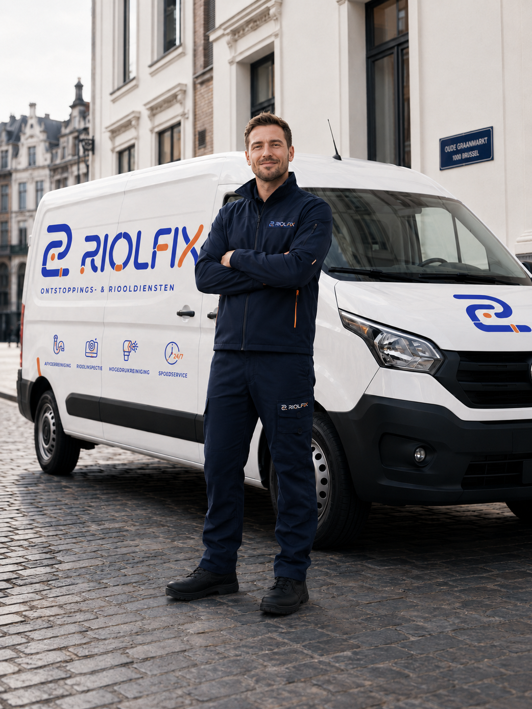 RIOLFIX ploeg met servicewagens